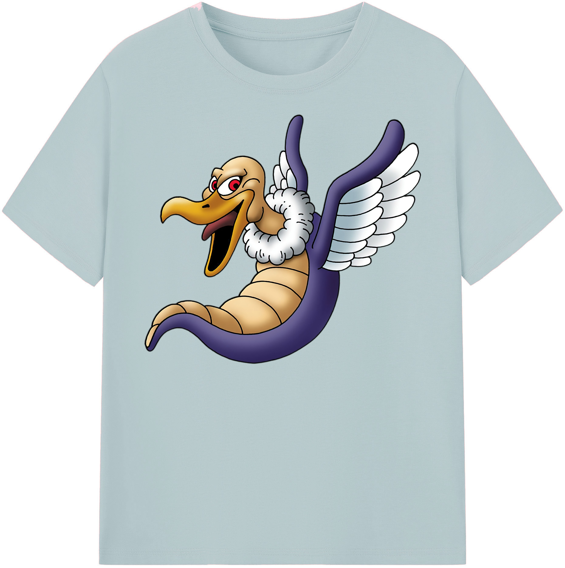 （画像用） ドラゴンクエスト Doragon Kuesuto Dragon Quest 綿100％半袖Tシャツ（フロントプリント）